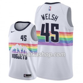 Dres Denver Nuggets Thomas Welsh 45 Nike 2018-19 City Edition Bijela Swingman